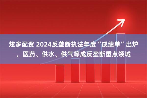 炫多配资 2024反垄断执法年度“成绩单”出炉，医药、供水、供气等成反垄断重点领域
