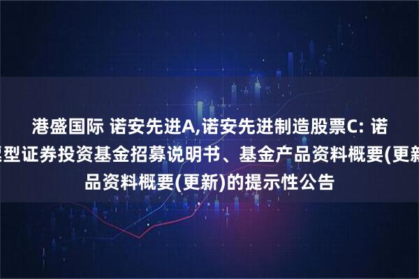 港盛国际 诺安先进A,诺安先进制造股票C: 诺安先进制造股票型证券投资基金招募说明书、基金产品资料概要(更新)的提示性公告